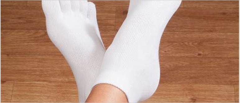 100 cotton toe socks